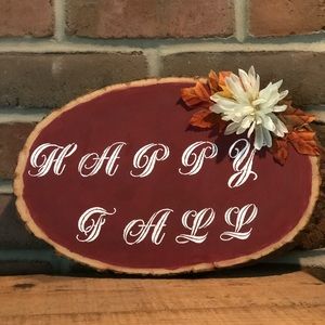 Handmade Rustic Fall Sign